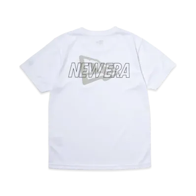 NEW ERA Youth Short Sleeve Tech T-Shirt Overlap Logo "White"
