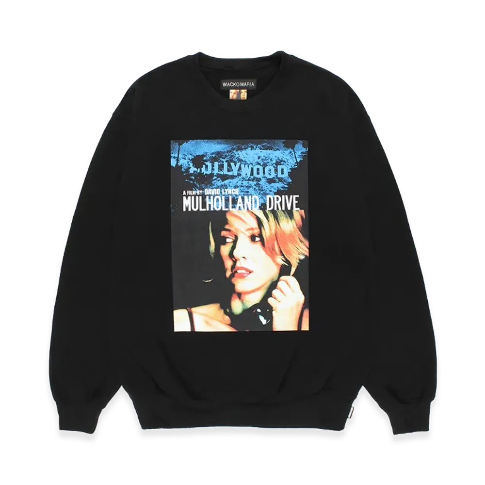 WACKO MARIA Mulholland Drive / Heavy Weight Sweat Shirt "Black"