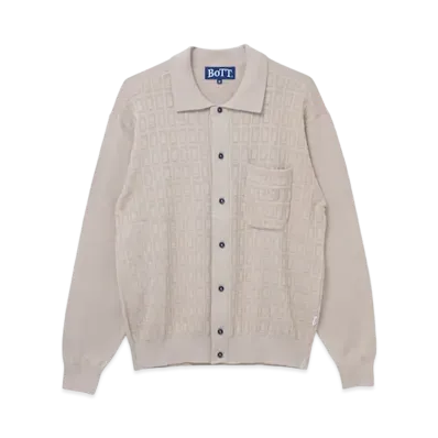 BoTT Button Down Knit Polo "Putty"