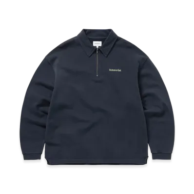 thisisneverthat Half Zip Polo Sweatshirt "Navy"