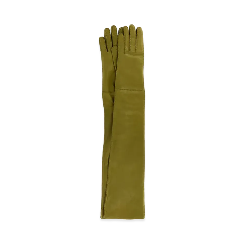 PRADA Women's Nappa Gloves "Green"