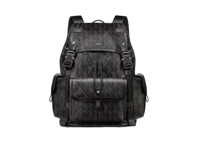 Dior Hit The Road Backpack CD Diamond Canvas "Black"