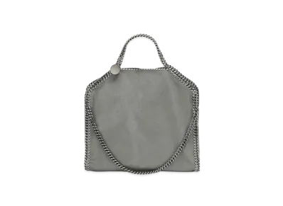 STELLA McCARTNEY Farabella Fold Over Tote "Light Gray"