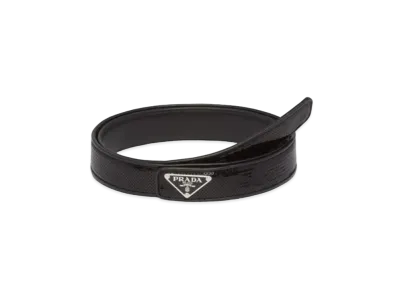 PRADA Sequin Belt "Black"