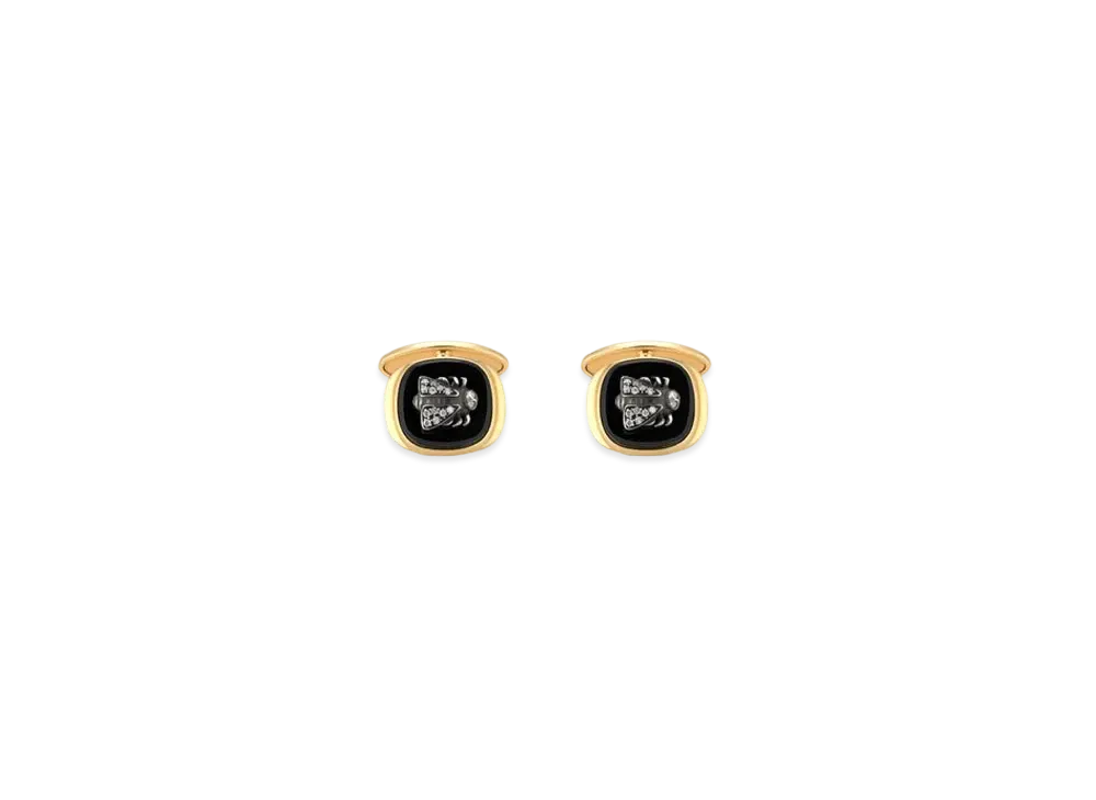 GUCCI Le Marche Des Merveilles Cufflinks "Black"