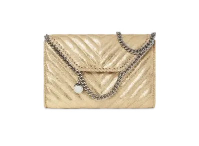 Stella McCartney Falabella Mini Shoulder Bag "Shiny Gold"