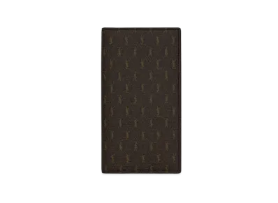 SAINT LAURENT Le Monogramme Continental Wallet In Saint Laurent Monogram Canvas "Chestnut"