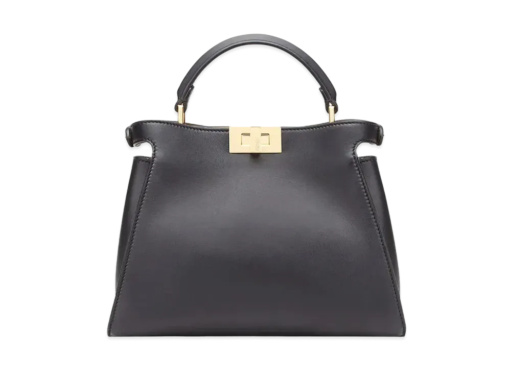 FENDI Peekaboo Essentially Leather Bag "Black"