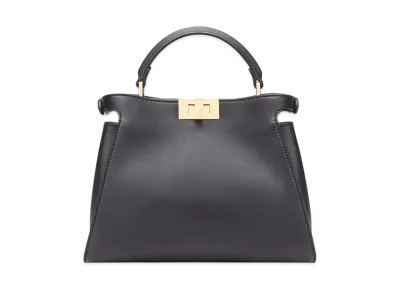 FENDI Peekaboo Essentially Leather Bag "Black"