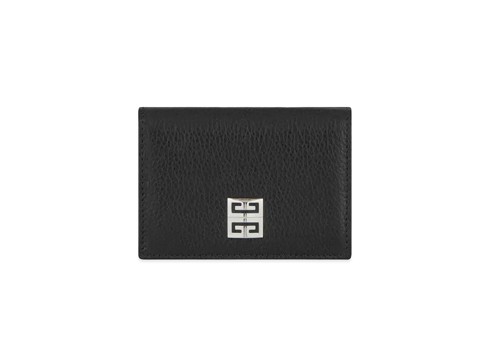 GIVENCHY 4G Compact Wallet In Grained Leather "Black"