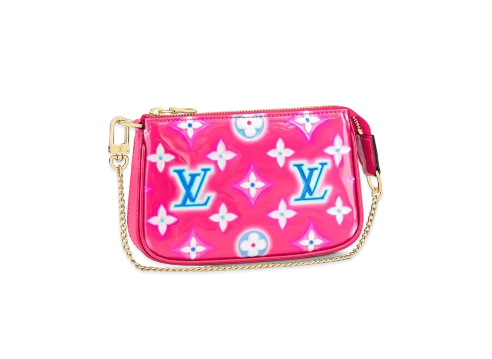 Louis Vuitton Mini Pochette Accessoire Vernis "Fuchsia Neon"