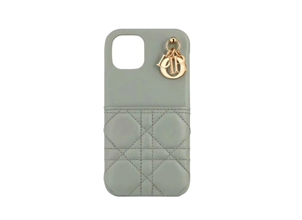 Dior Lady Dior Iphone 12 & 12 Pro Case Canage Skin "Gray"