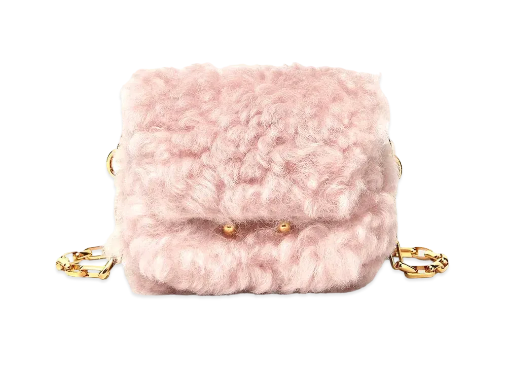 Marni TRUNK Bag in Shearling and Calfskin