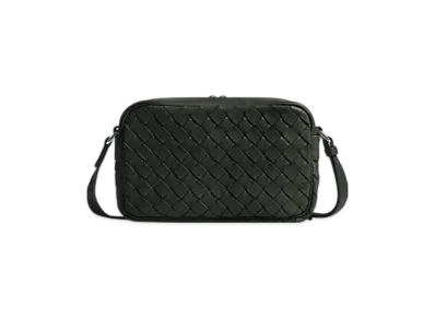 Bottega Veneta Small Intrecciato Camera Bag "Dark Green"