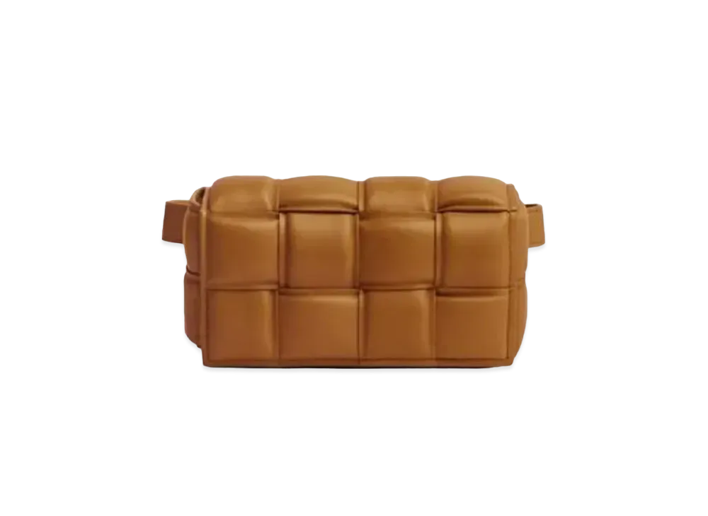 Bottega Veneta Padded Tech Cassette Belt Bag "Camel"