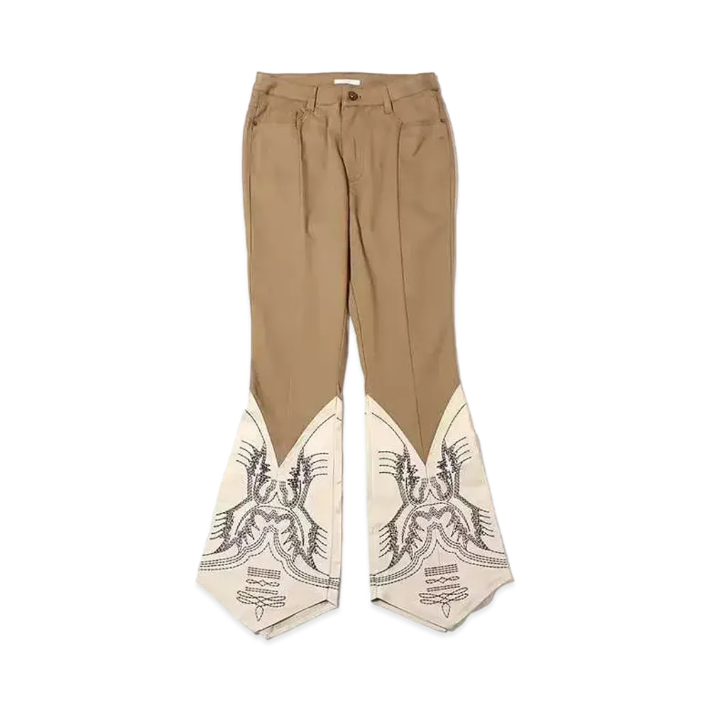 atmos pink Design Flare Pants "Beige"