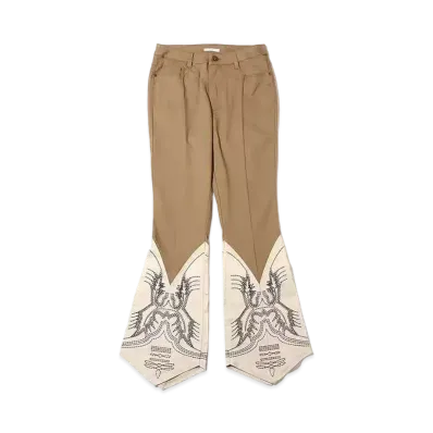 atmos pink Design Flare Pants "Beige"