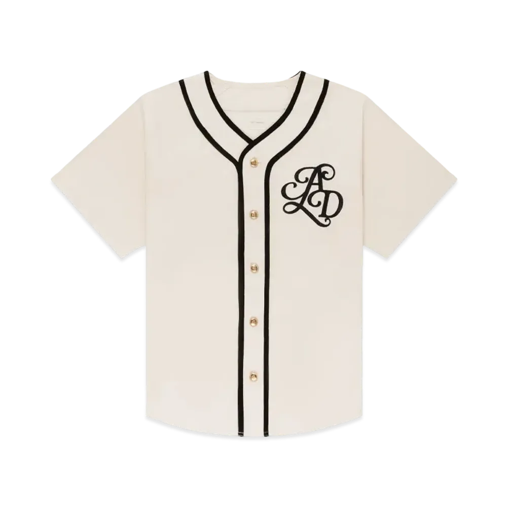 Aime Leon Dore Monogram Baseball Jersey "Cream"