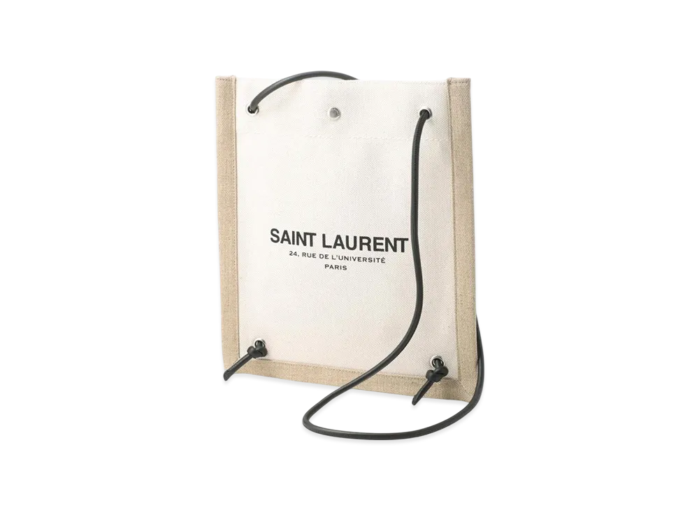 Saint Laurent 2-Way Shoulder Bag / Backpack "Ecru/Black"