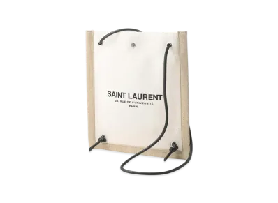Saint Laurent 2-Way Shoulder Bag / Backpack "Ecru/Black"