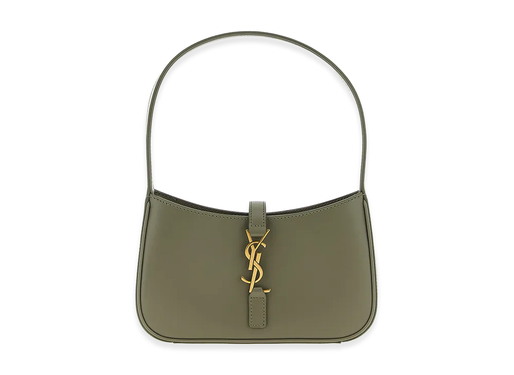 Saint Laurent Women's Hobo Le 5 A 7 Mini Handbag "Green"