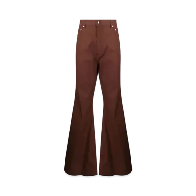 RICK OWENS Bolan High Waist Bootcut Jeans "Brown"