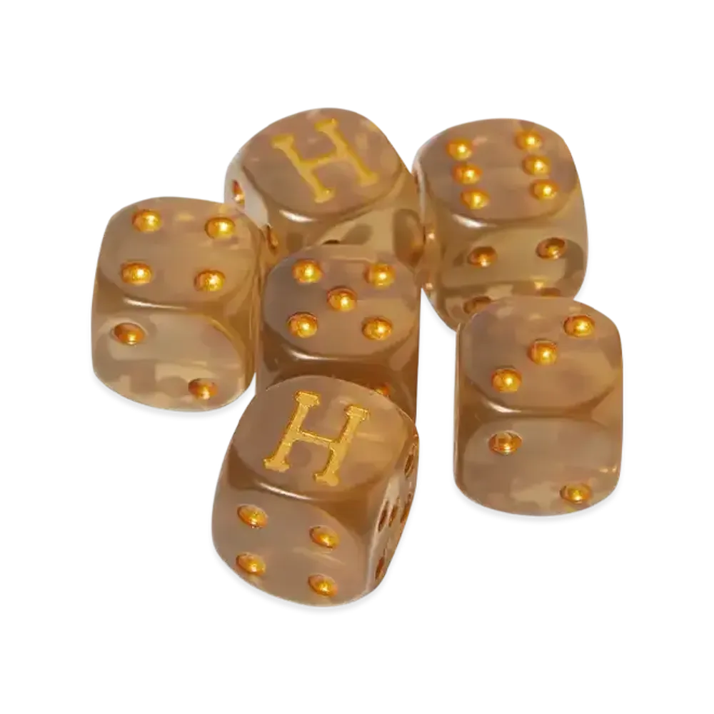 HUF WINTER 25 Lux Dice Set "Brown"