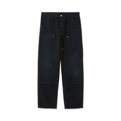 Carhartt WIP Double Knee Pant "Black(Stone Canvas)"
