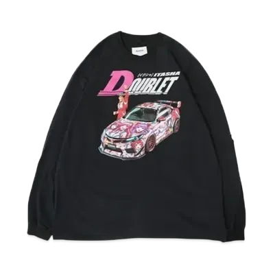 doublet x WISM Itasha Print L/S T-Shirt "Black"