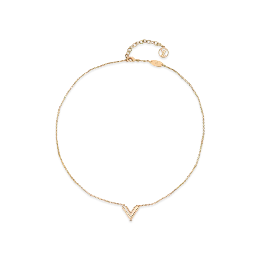 Louis Vuitton Essential V Necklace "Rose Gold"