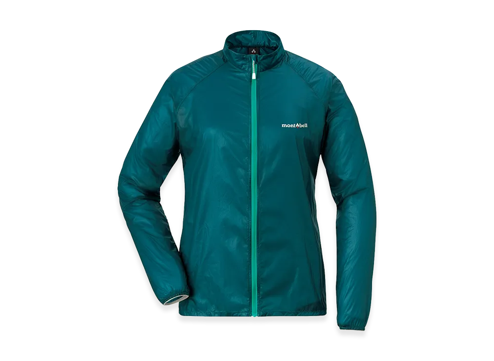mont-bell Women's EX Light Wind Jacket "Blue Green"