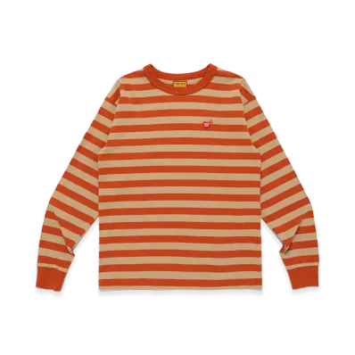 HUMAN MADE Striped L/S T-Shirt "Orange"