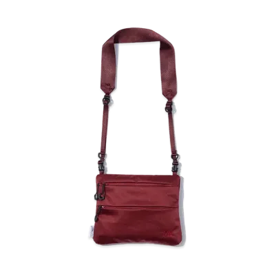 F/CE. Satin Sacoche M "Wine"