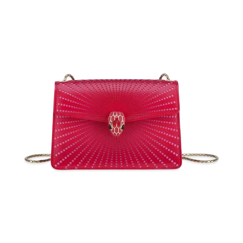 BVLGARI Serpenti Forever Crossbody Mini Bag "Red"