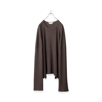 ANCELLM C/CA LS T-Shirt "D.Brown"