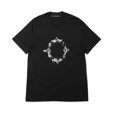 JULIUS Printed Regular T-Shirt "Black"