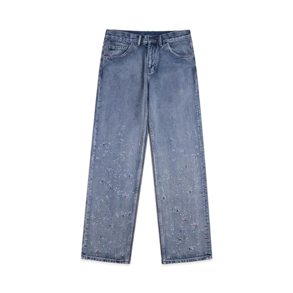 SUPPLIER Rhinestone Denim Pants "Blue"