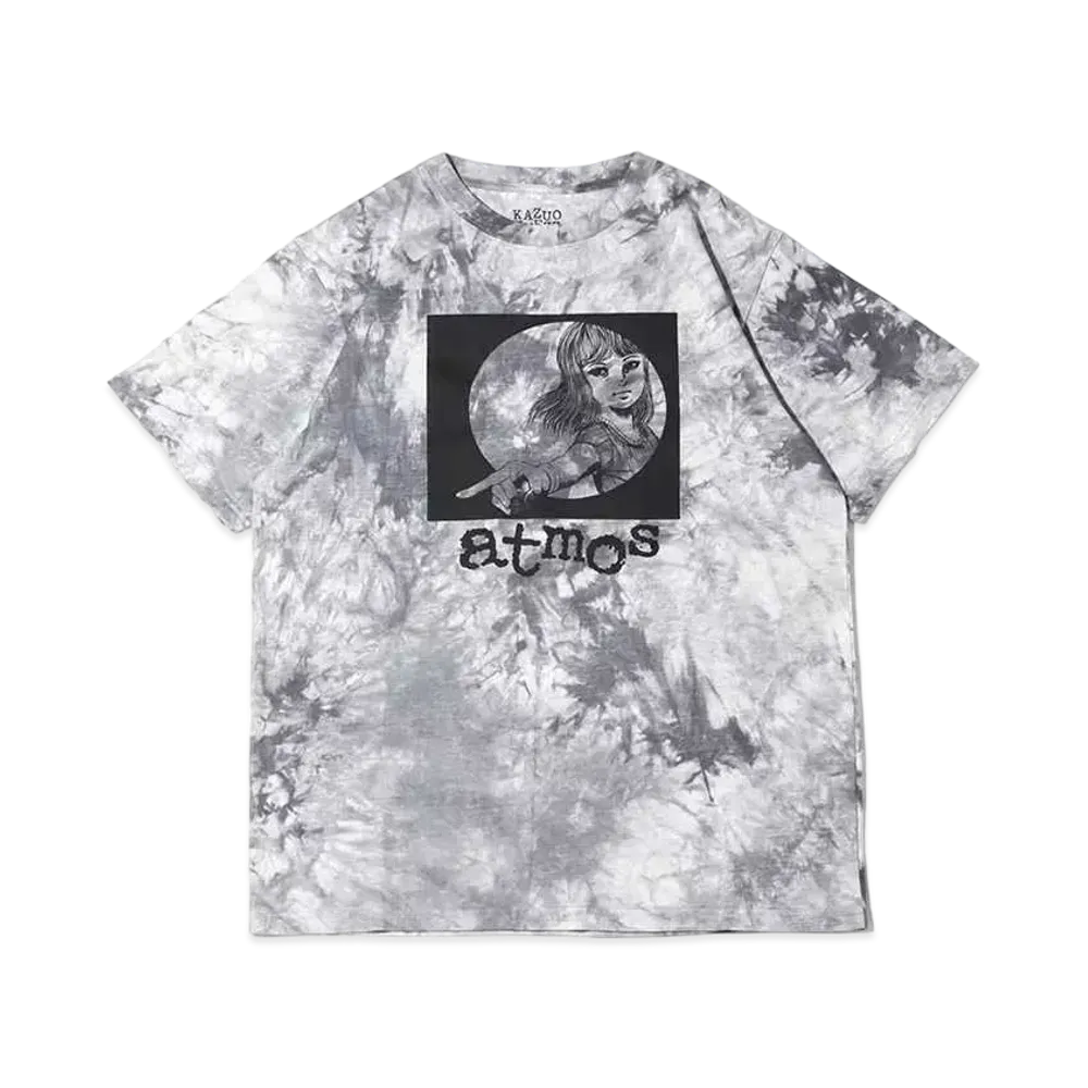 atmos pink x Kazuo Umezu Beautiful Girl Orochi Tie Dye T-Shirt "Gray"