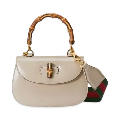 GUCCI Bamboo 1947 Small Top Handle Bag Leather "Beige"
