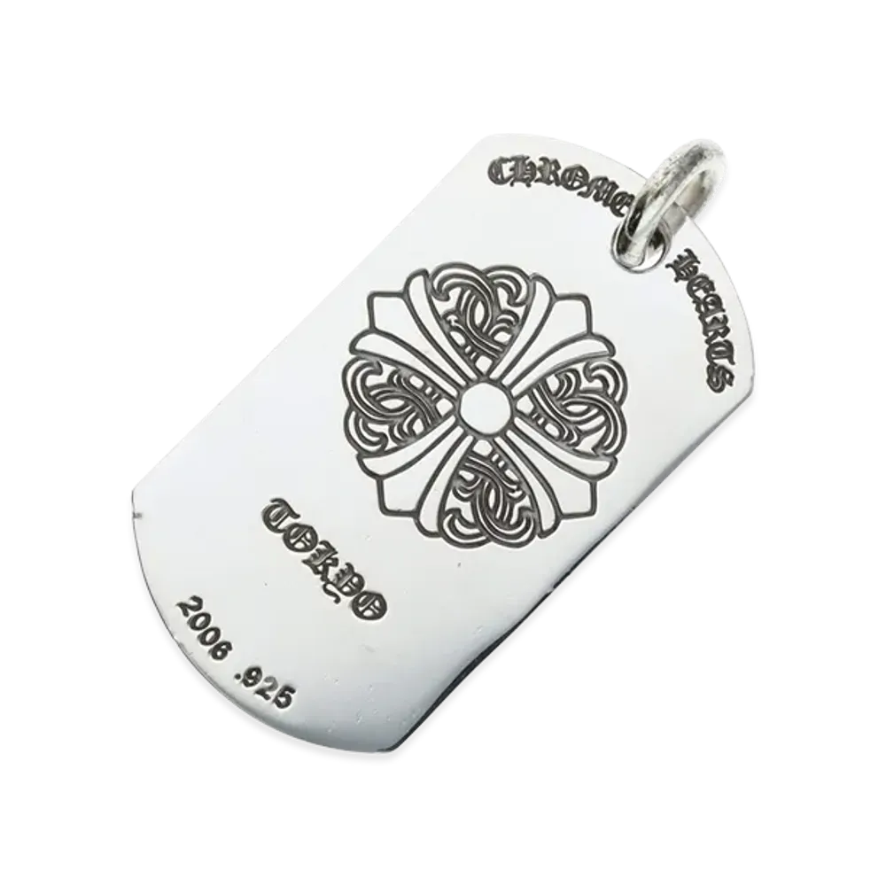 Chrome Hearts Tokyo Large Dog Tag SV925 Pendant Top "Silver"