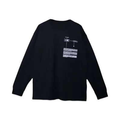 MM6 Maison Margiela Women's Cotton Jersey Long Sleeve T-Shirt "Black"
