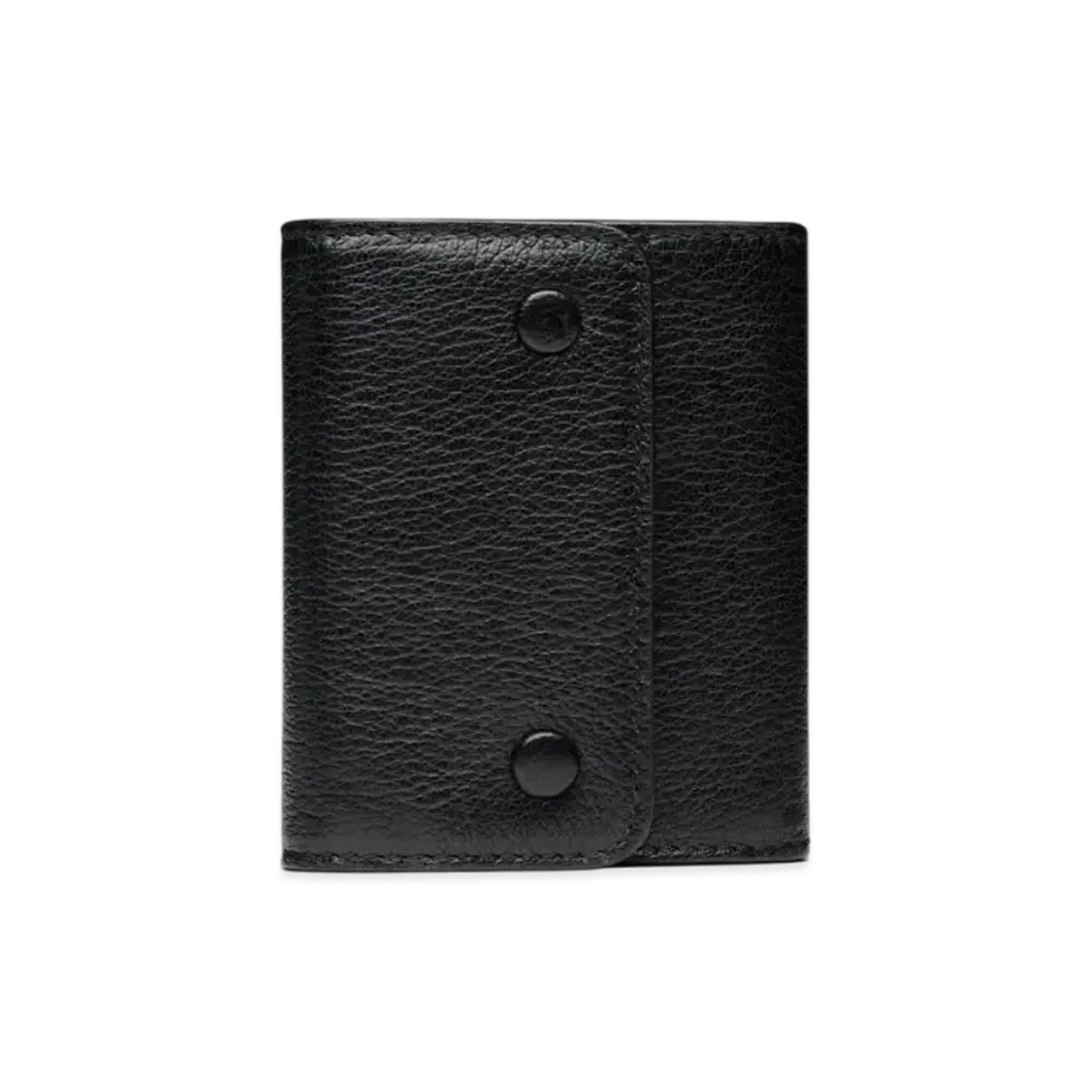 Maison Margiela Leather Snap Button Wallet "Black"