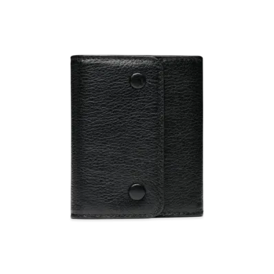 Maison Margiela Leather Snap Button Wallet "Black"