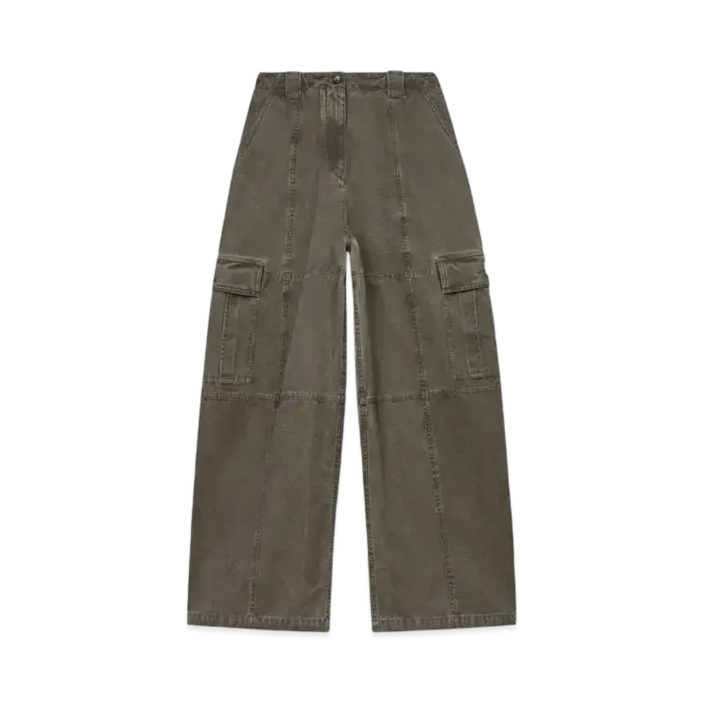 KENZO Cargo Pants In Cotton Canvas "Taupe"