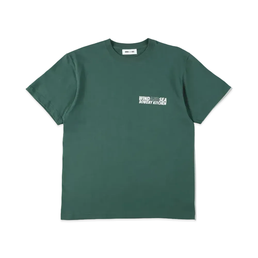 WIND AND SEA BOWERY KITCHEN X WDS S/S TEE (WDS) "Green"