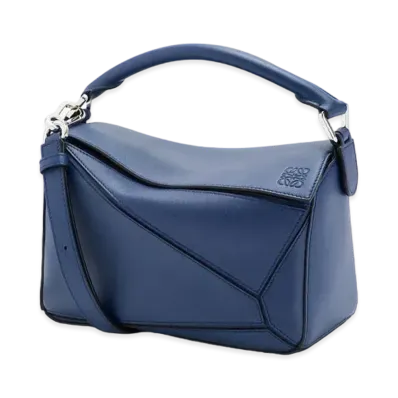 LOEWE Small Puzzle Bag In Classic Calfskin "Ocean"