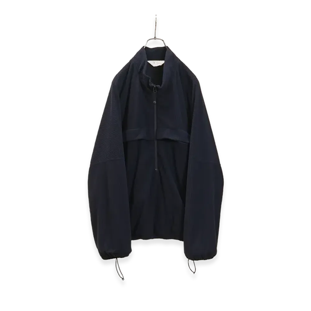 ANCELLM Kimono Zip Fleece "Navy"