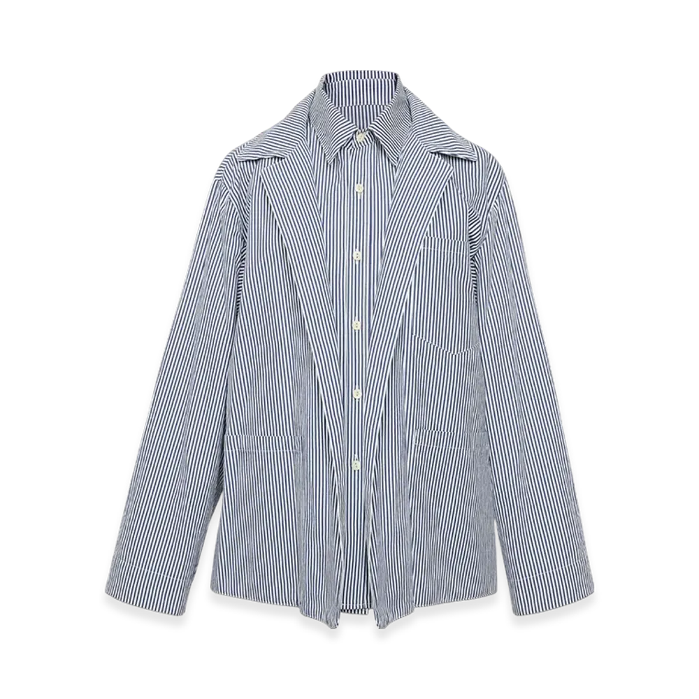 Maison Margiela Men's Pinstripe Jacket "Blue/White"