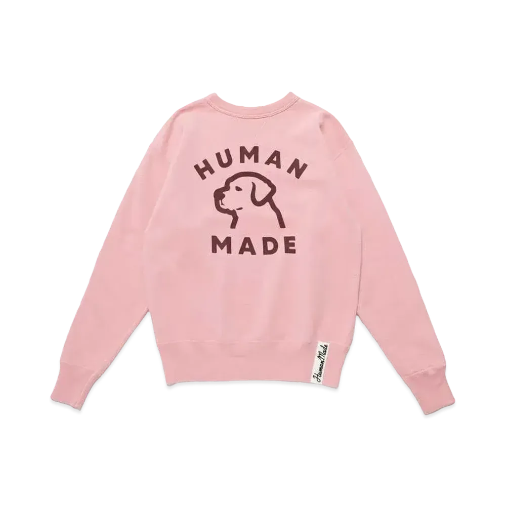 HUMAN MADE CREWNECK SWEATSHIRT "Pink"