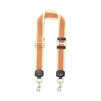 Marc Jacobs The Arrow Woven Webbing Strap "Light Mahogany Multi/Gold"